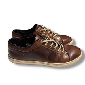 Rodd‎ & Gunn Sussex Street Sneaker Brown Leather Lace Up Casual Size 12 EU 45